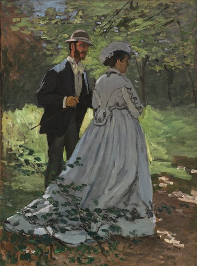 Bazille and Camille by Claude Monet